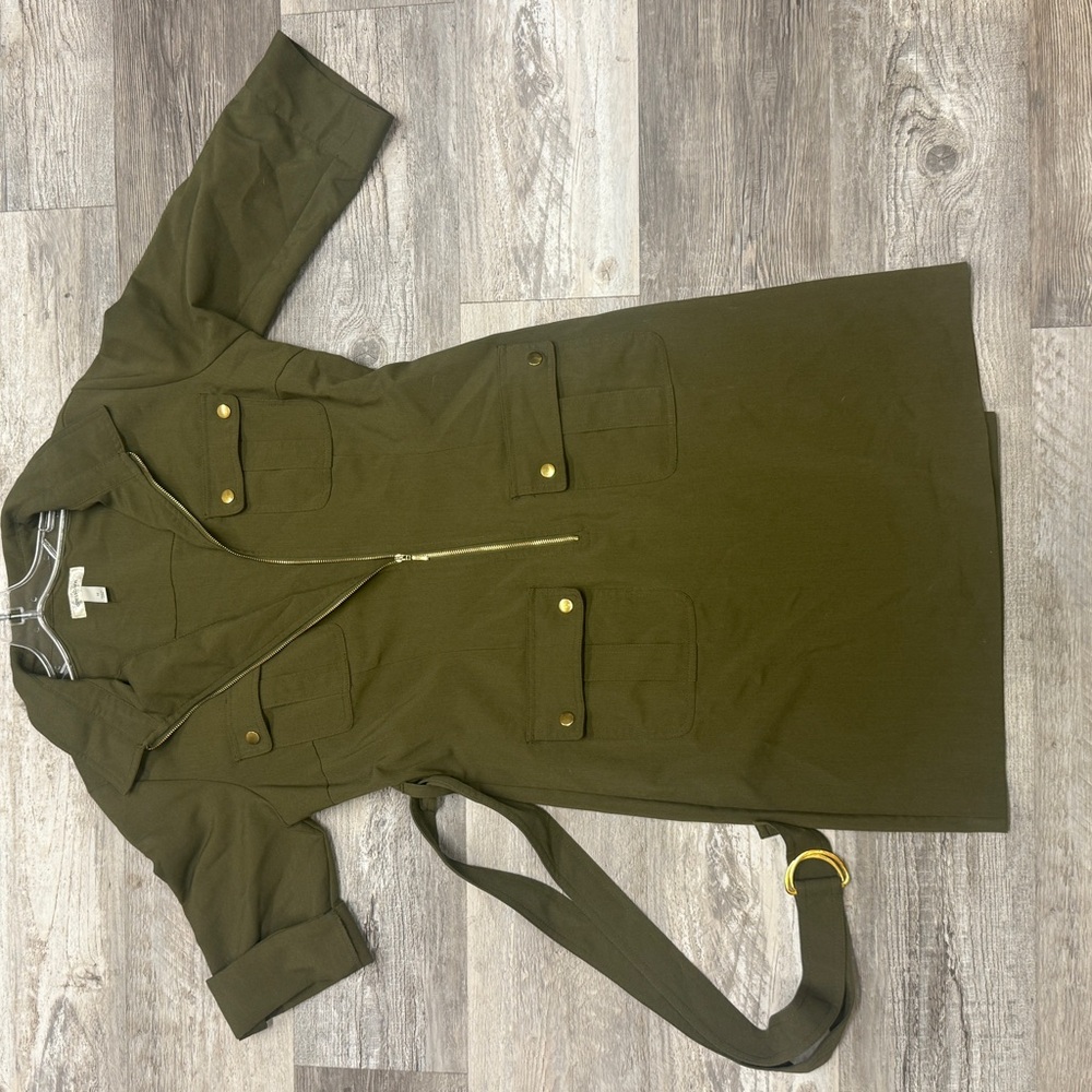 Dressbarn Utility Jacket in Dark Olive